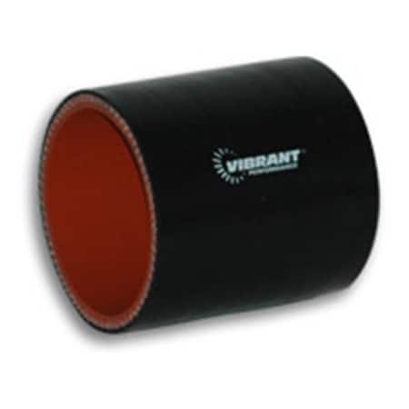 VIBRANT 4 Ply Reinforced Silicone Sleeve Connector- Black V32-2718